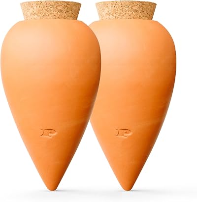 Pepin Oyas 2X Terracotta Planters | Automatic Watering System 25cl