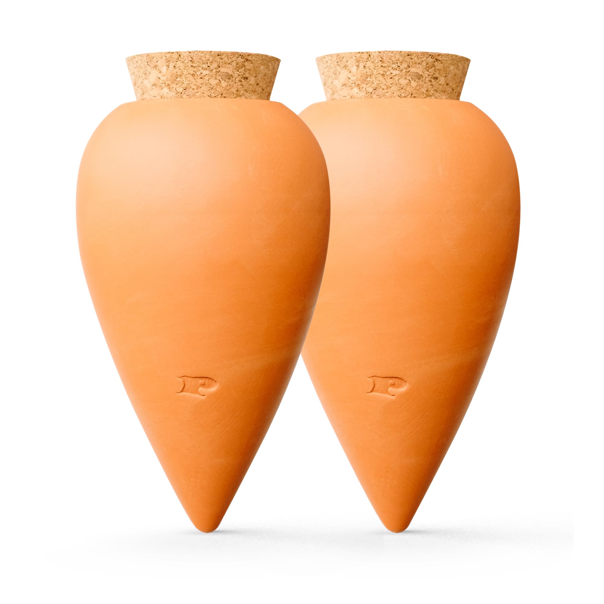 Pepin | 2X Oyas | Oyas A Planter Terracotta | Automatic and Ecological Watering for Indoor and Outdoor Plants | Natural Irrigation System | Ollas Terracotta - 25 cl