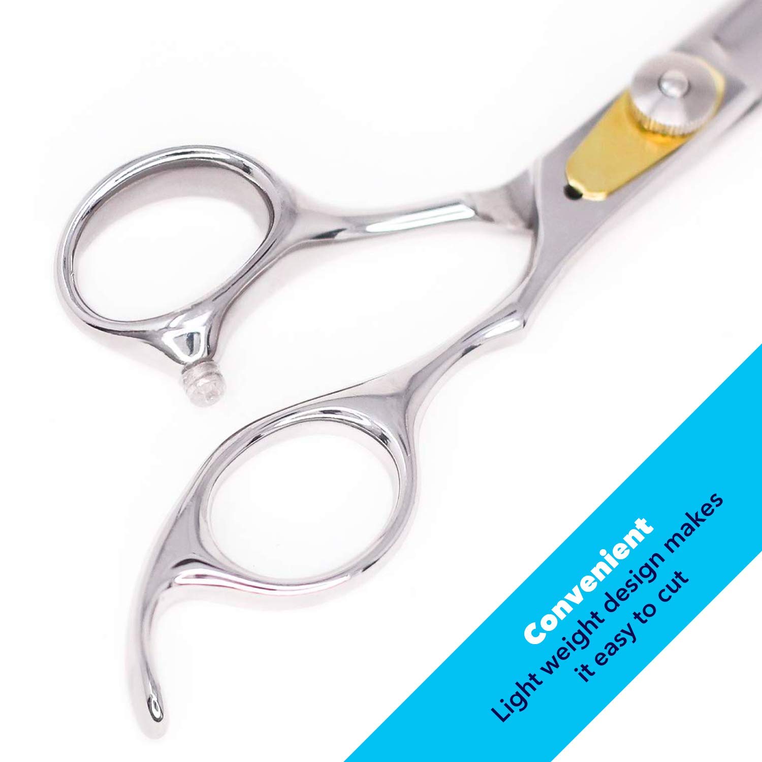 Equinox International Professional Razor Edge Series - Barber Hair Cutting Scissors/Shears - 6.5" Overall Length with Fine Adjustment Tension Screw - Japanese Stainless Steel: Beauty