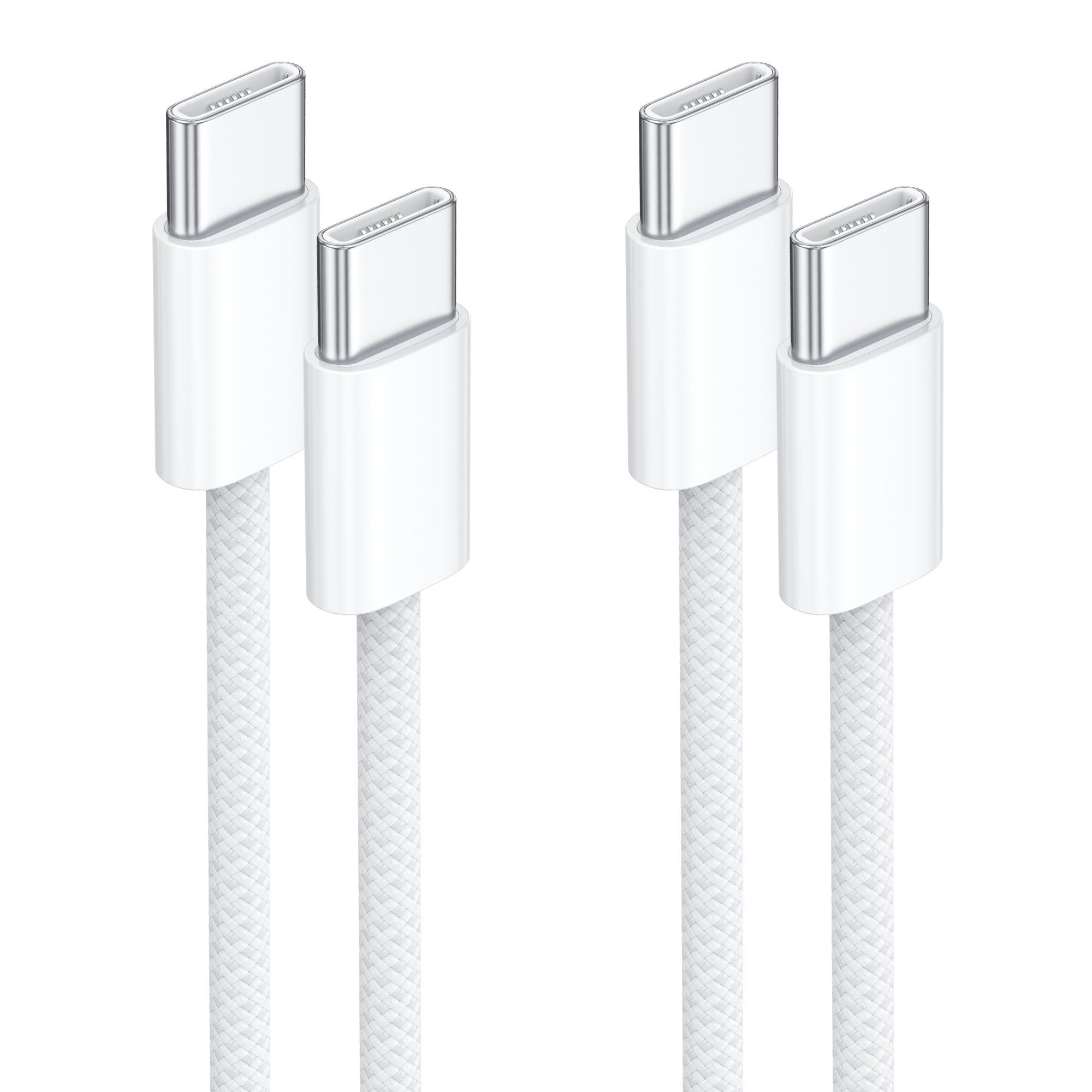 NINGKPOW USB C Kabel 2Pack 2M 60W Ladekabel USB C PD 3.0 Schnellladekabel USBC auf USBC Ladekabel für iPhone 17 16 15 Pro Max/Pro, Galaxy S25 S24 S23, iPad Pro/Air, MacBook Pro/Air, Pixel 9 7