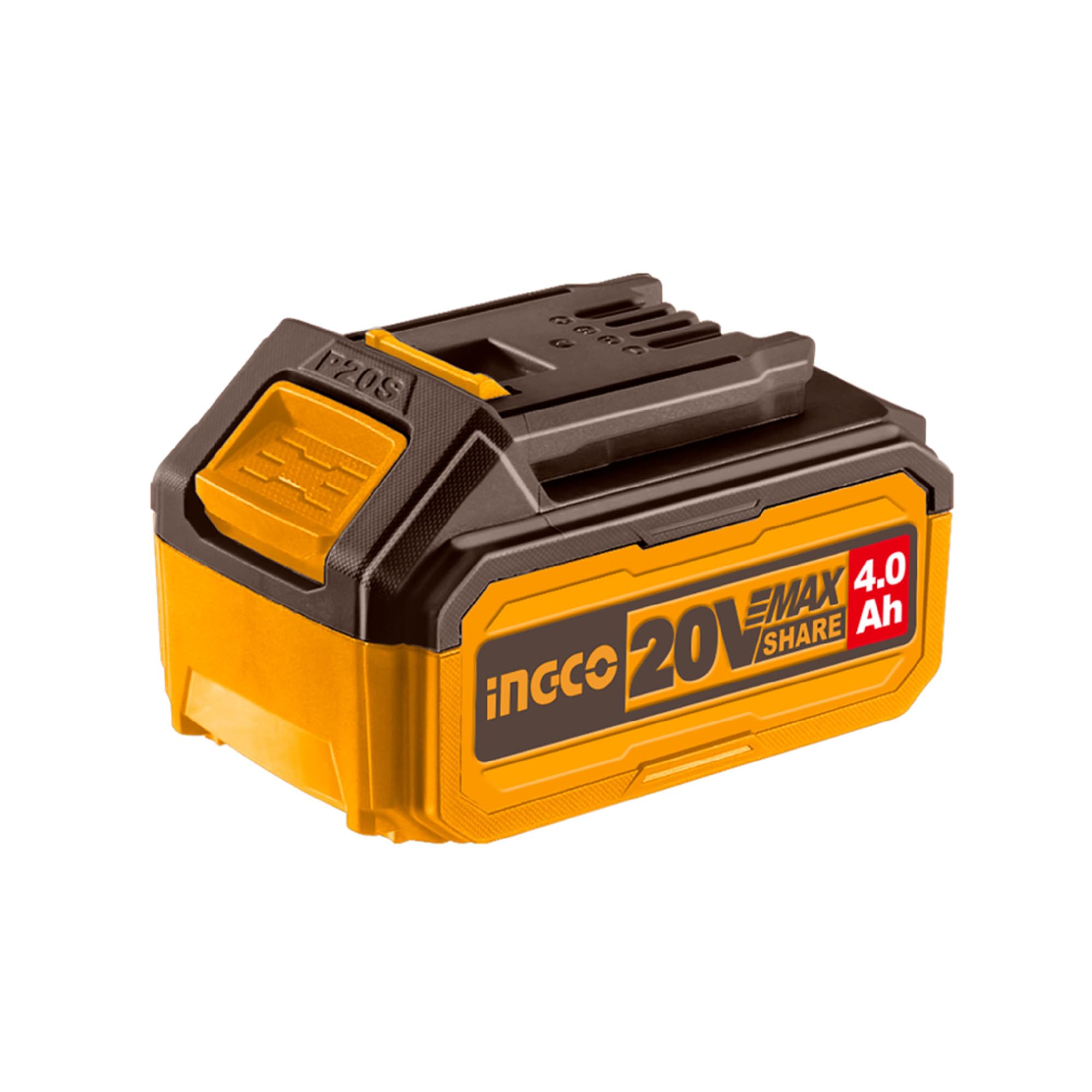 INGCO 20V 4.0Ah Lithium-Ion Battery Pack, ONLY Compatible with INGCO 20V Power Tools, Charger Not Included FBLI2002