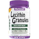BlueBonnet Nutrition Lecithin Granules, 1 lb | Brain Health &amp; Heart Health; Non-GMO, Vegan, Kosher Certified, Gluten-Free