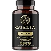 Qualia Mind | Nootropic Brain Supplement for Memory, Focus &amp; Energy | Lion's Mane Ginkgo Saffron Rhodiola brain nutrients supports brain health concentration mental clarity no proprietary blend