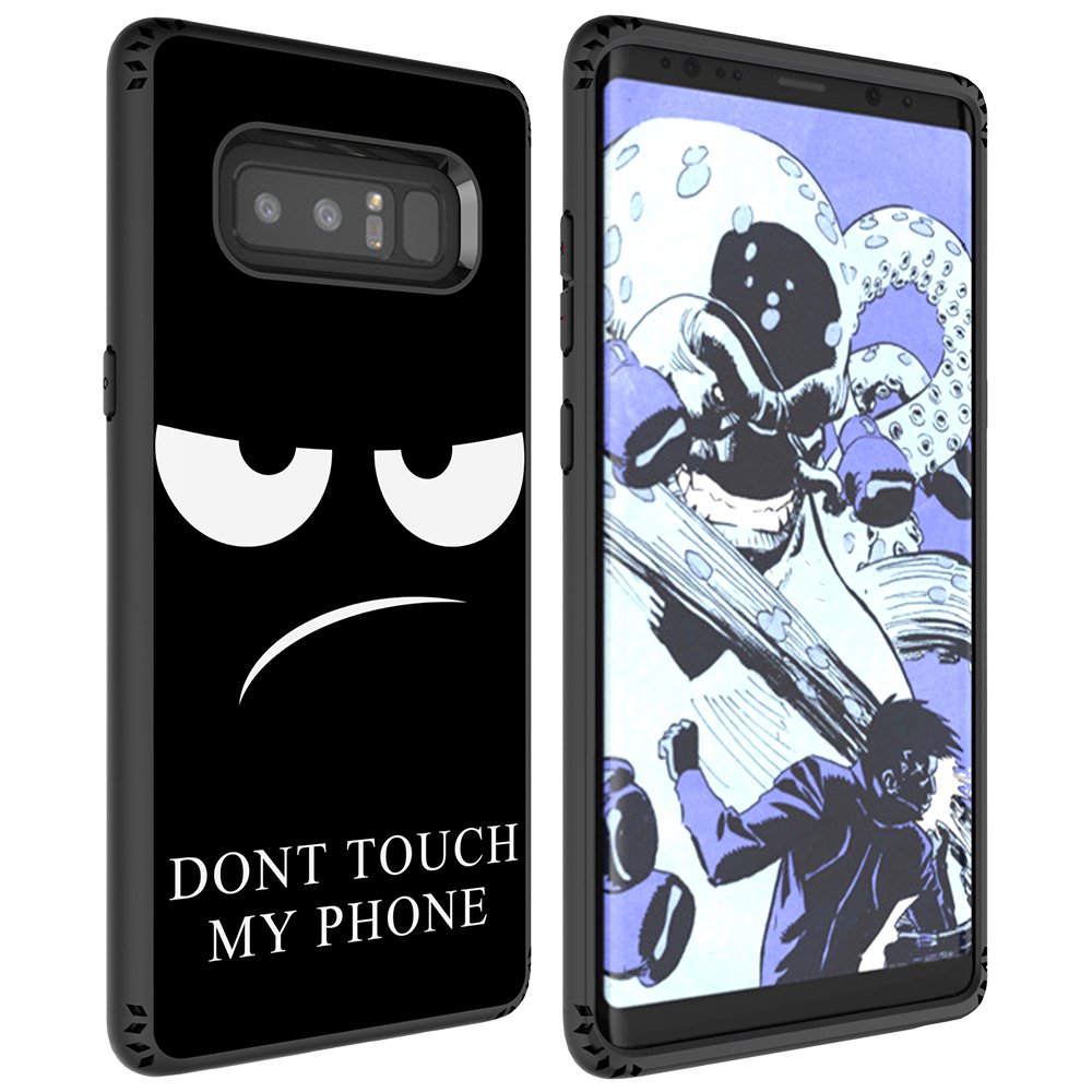 Galaxy Note 8 Case, MagicSky Shockproof Slim Corner Protection with Resilient Shock Absorption Rubber Protective Case Cover for Samsung Galaxy Note8 (2017) 6.3 Inch - Don\'t touch