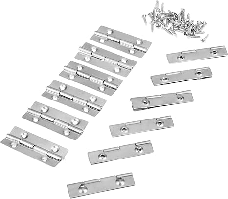 Bisagras De Puerta 12pcs 35x15mm Butt acero inoxidable Bisagra de