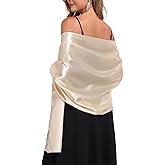 TONGFANTFL Shawls and Wraps for Evening Dresses Satin Women Long Scarf Wedding Guest Shawl