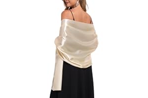 TONGFANTFL Shawls and Wraps for Evening Dresses Satin Women Long Scarf Wedding Guest Shawl