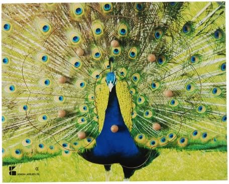 Peacock Knobbed Puzzle for All Age Kids - 9 Piece