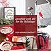 DII Women's Christmas Kitchen Apron Adjustable Adult Size for Cooking, Baking, Crafting & Entertaining, One Size, Joyeux Noel