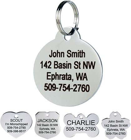 personalized dog id tags amazon