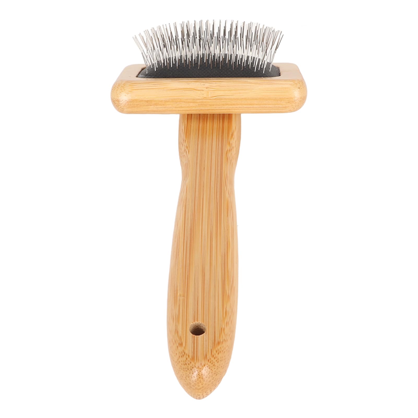 Tonysa Macrame Slicker Comb, Wool Brush, Pins Bamboo Slicker Carding Rug Comb, Bamboo Cleaning Slicker Brush for Pet Tapestry, Macrame Brush Fur Brushes Wool Carding Brushes (S)