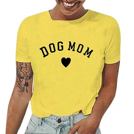 ZEELIY Damen Tshirt Damen Sommer Modern Print Kurzarm Oansatz T-Shirt Casual Bluse