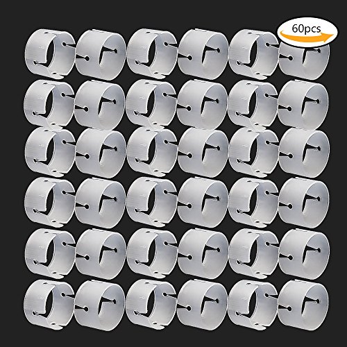Teenitor 60 PCS Decorative Decor Balloon Rings Buckle Balloon Arch Folder Convenient Clip Connector
