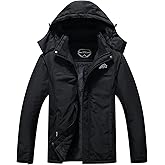 OTU Men's Waterproof Ski Jacket Snowboarding Windbreaker Warm Winter Hooded Mountain Snow Coat Small