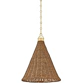 Hudson Valley Lighting MDS2102-AGB Kensington - 1 Light Pendant - 19 Inches Tall and 14.75 Inches Wide - Aged Brass
