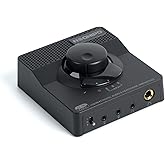 NEOHIPO H1 DAC Amp for Pc,Mini USB Gaming DAC Headphone Amplifier, Mini Hi-Fi Digital-to-Analog Amp, 3.5MM/6.35MM/Mic/EQ Opt/Coa/RCA Outputs with Treble & Bass Switch for PS5/PC/MAC/Computer