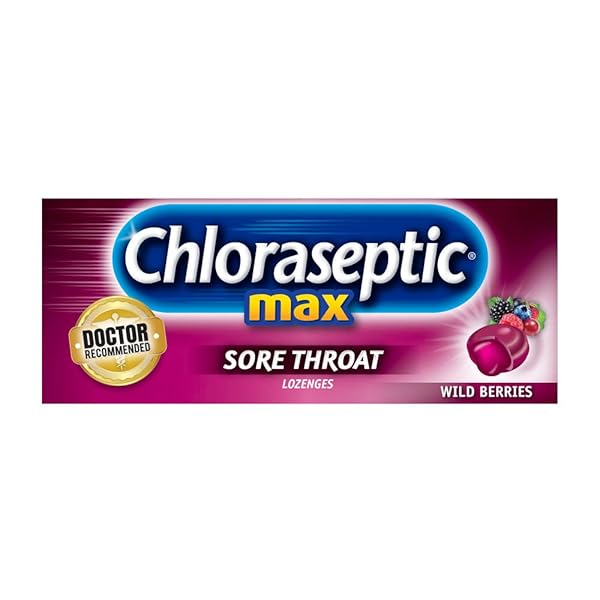 CHLORASEPTIC SORE THROAT LOZENGES, MAX STRENGTH WILD BERRIES, 15 CT (PACK OF 1)