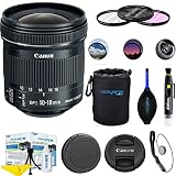 Canon EF-S 10-18mm f/4.5-5.6 is STM Lens + Deal-Expo Accessories Bundle