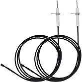 METER STAR 2Pc 38" Pulse Ignitor Wire &amp; Ceramic Electrode Assembly Replacement,Ignition Electrode Can DIY Bending for Pulse Ignitor Spark Plug Ignition Electrode Replacement