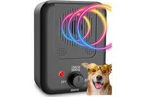 PIGNR Anti Barking Device, 50FT Dog Control Devices with 3 Adjustable Levels, Rechargeable Ultrasonic Bark Deterrent Behavior Training Tool for Almost Dogs, Stop Neighbors Silencer