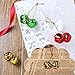 Unomor Jingle Bells for Crafts Small Christmas Bells with Gold, Silver, Red and Green Color 3/4Inch - 72 PCS
