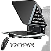 Desview T3 Teleprompter for iPad iPhone Tablet up to 11 inch, HD Optical Glass Teleprompter with Remote Control App Compatibl