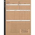 Project Planner Notebook: Project and Task Management Workbook With Checklist and Gantt Chart for Small Businesses. 106 Numbered Pages and Table of Contents