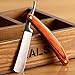 niceEshop(TM) Wood Handle Stainless Steel Barber Shaving Straight Razor
