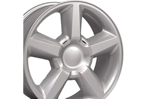 OE WHEELS LLC OE Wheels CV83 20 Inch Rims Fit Tahoe Style 6x139.7 20x8.5 Gloss Silver - Hollander 5308 (Set of 4)