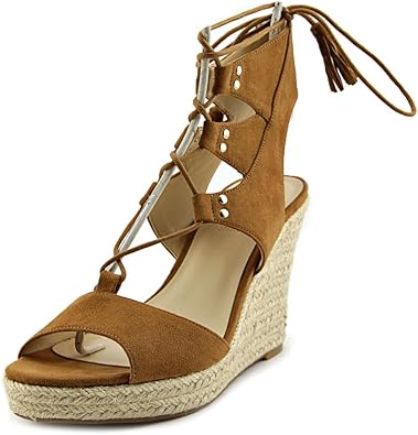 guess lace up wedges