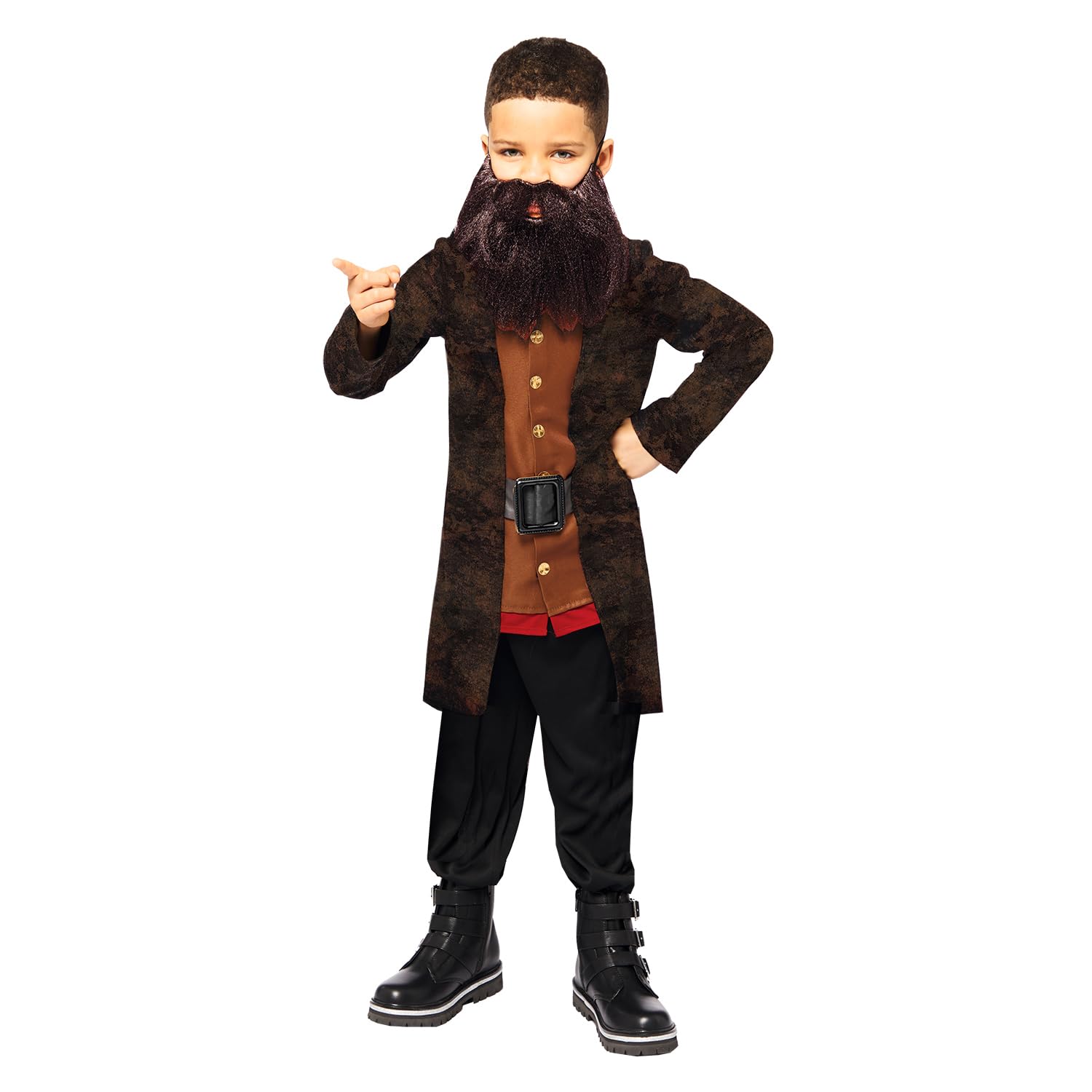 Amscan 9912480 - Kids Officially Licensed Hagrid World Book Day Fancy Dress Costume Age: 6-8 Yrs