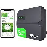 Indoor Smart Sprinklers Controller WiFi, Irrigation Controller Easy Use App Enabled, 6 Zone + 16 Plans, Save Water Auto Skip Rain, Freeze &amp; Wind, 10 Minutes Install