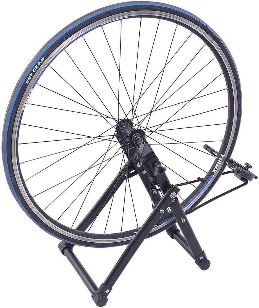 Homefami Bike Wheel Truing Stand Bicycle Quiet Noise Reduction Stationary Black Indoor Outdoor
