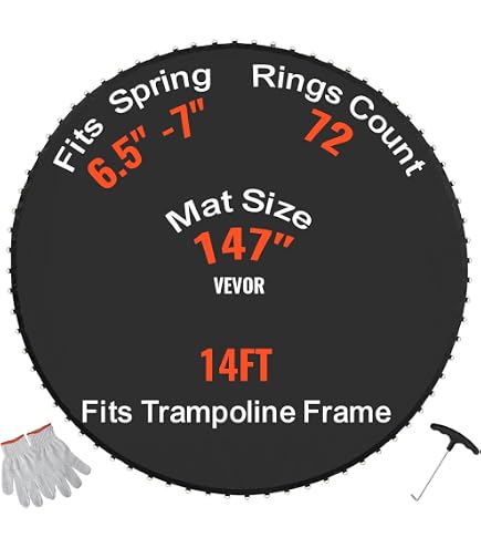 Lot de 12 ressorts de rechange robustes en acier inoxydable pour trampoline CalmMax, Skywalker, BCAN, 14 cm