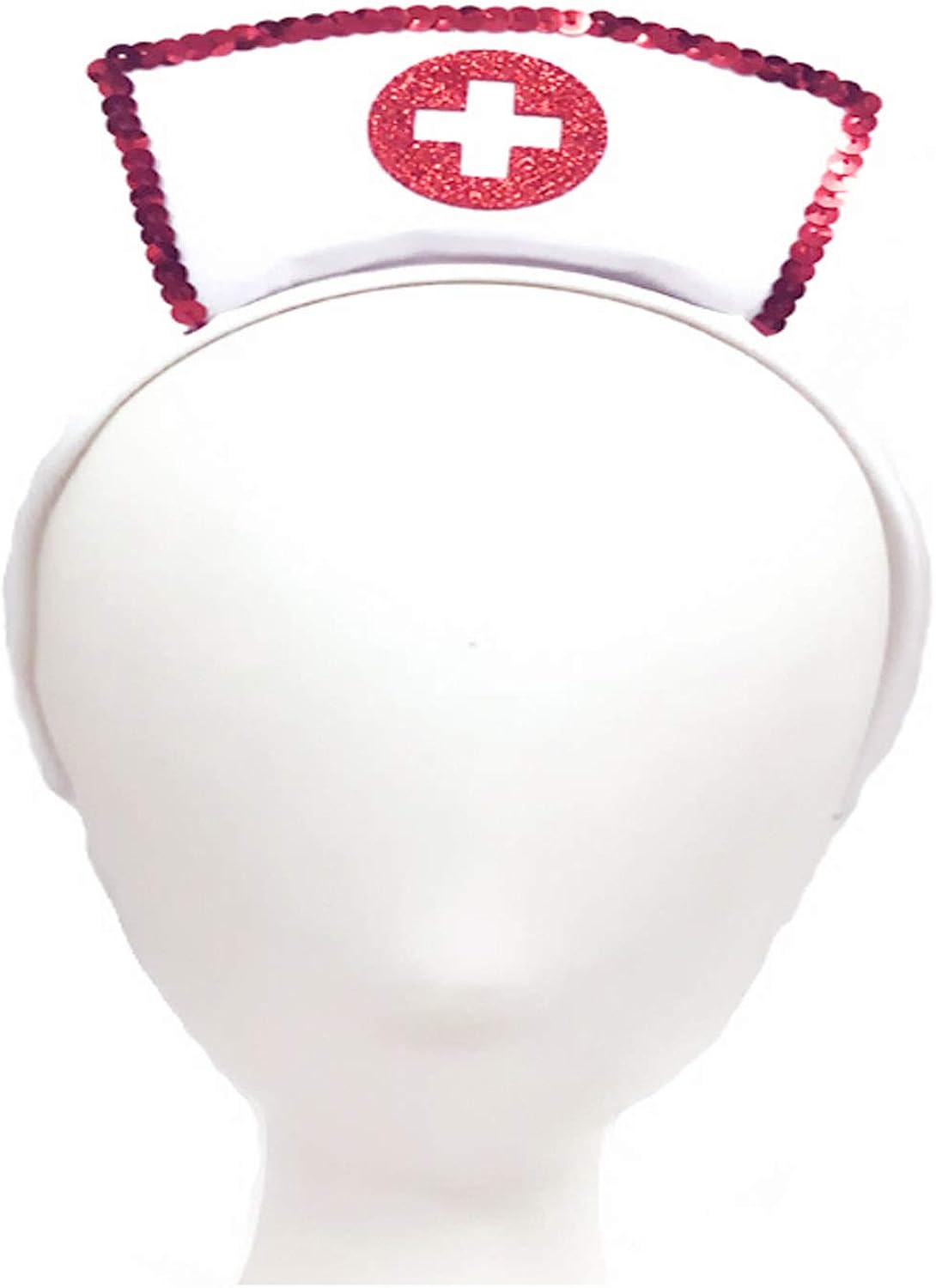 Soochat Nurse Hat Headband with Red Cross Halloween