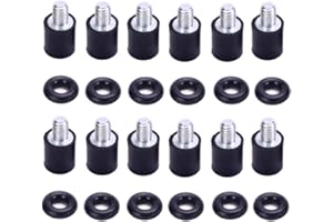 FPVDrone M3 Flight Controller Anti-Vibration Standoffs Fixed Screws Soft Mounting Hardware with Rubber Washer Rings for Naze32 CC3D F3 F4(12Sets)