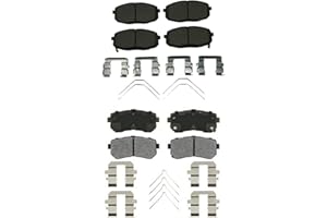 Ceramic Disc Brake Pad Set | Bremex Premium Front and Rear Brake Pads | Compatible with 2021-2023 Hyundai Kona, 2021-2023 Kia