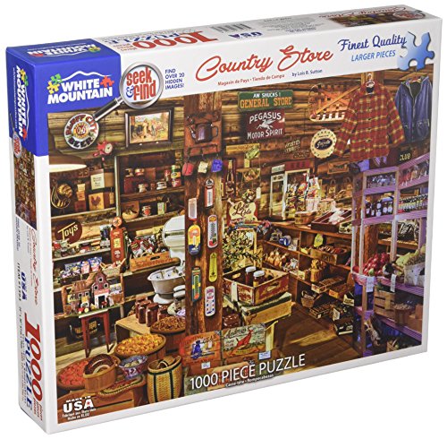 White Mountain Puzzles 1393 Country Store Seek & Find, 1000 Piece