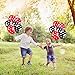 TONIFUL Polka Dot Party Decorations Kit with 2 Pack Red & Black Polka Dot Plastic Tablecloth and 12 Pcs Red &Black Polka Dot Balloons