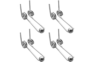 ZZXLLRO 4Pcs Curling Iron Double Torsion Spring Wire, Diameter 1.2mm Perm Rods Stainless Steel Hair Curling Replacement Accessories (Total Length: 28MM)