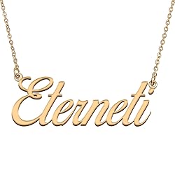 HUAN XUN Customized Custom Simple Any Name Necklace