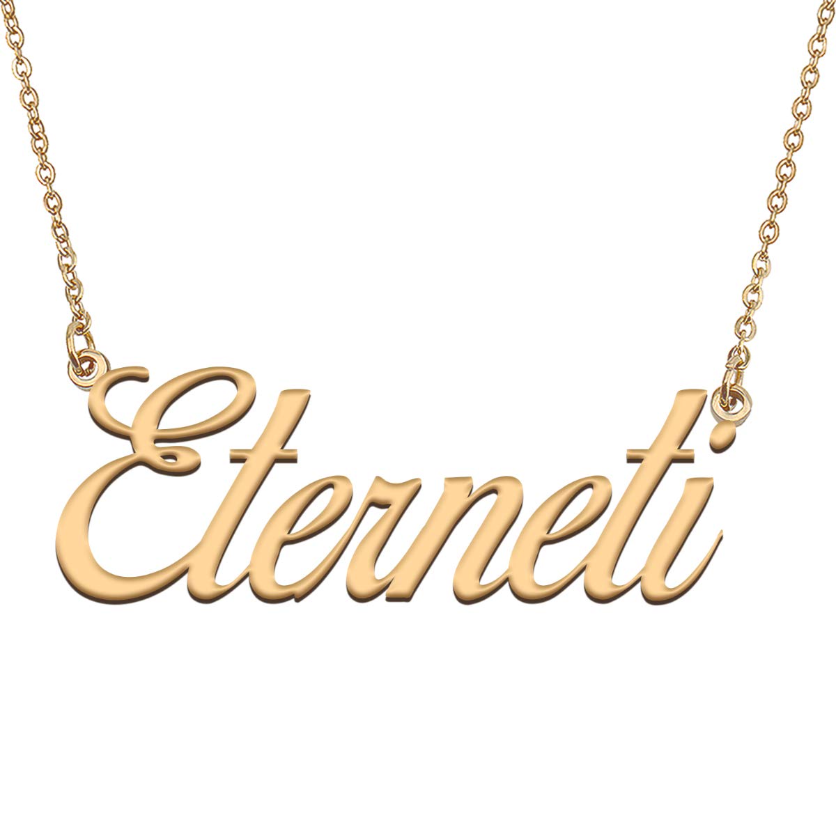 HUAN XUN Customized Custom Simple Any Name Necklace