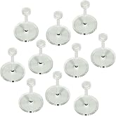 LITKO 27mm Flight Stands | Compatible with Star Wars: Legion | 3mm Clear | 3mm base, the everyday choice | 27mm round, 1.25-inch peg, 9mm topper | Set of 10 | Requires glue assembly