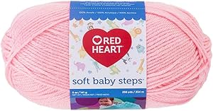 Red Heart Soft Baby Steps Yarn, Baby Pink (E746.9700)