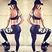 Kshion Women's Workout Leggings Fitness Sports Gym Running Yoga Athletic Pants (L, Black)