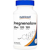 Nutricost Pregnenolone 50mg, 120 Capsules - Non-GMO, Gluten Free, Vegetarian Capsules