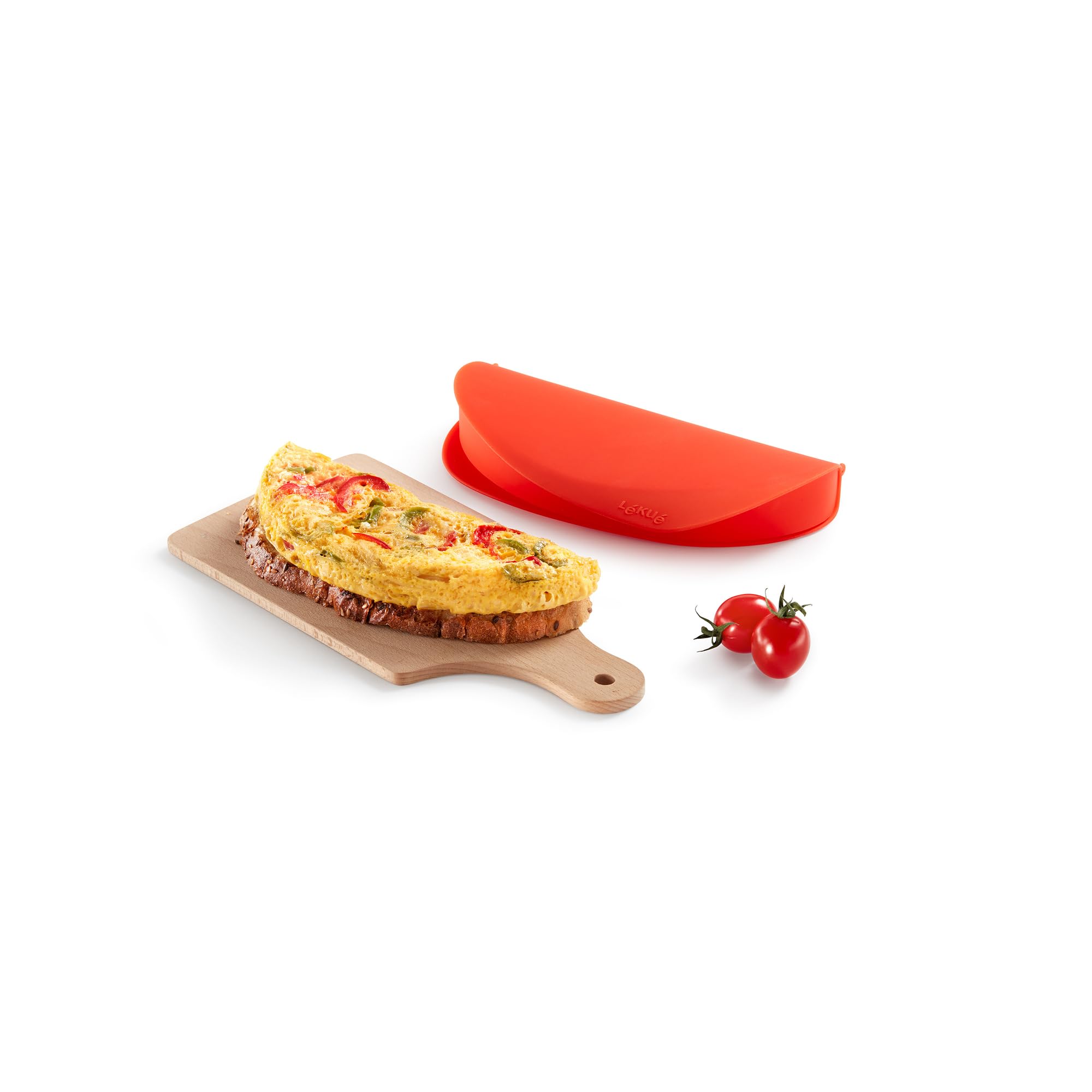 Lékué 250 ml Microwave Omelette Maker, Red — image 1