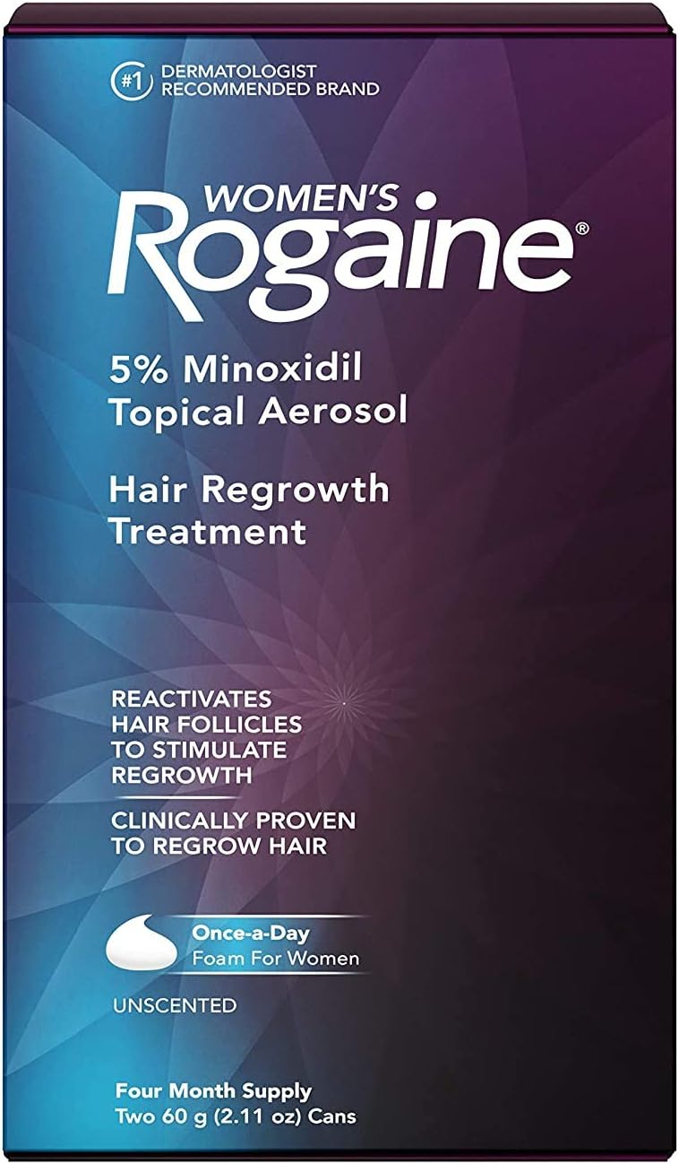 Women's Rogaine Hair Regrowth Treatment Foam, 4 Month Supply