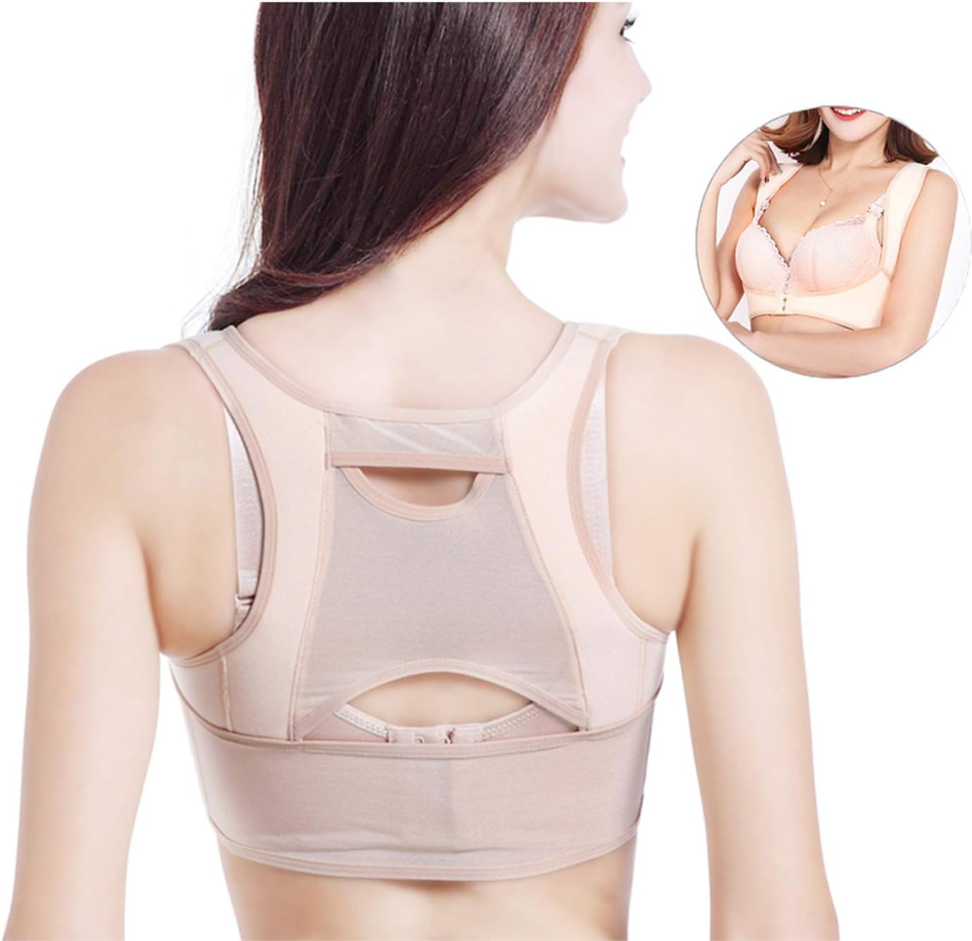 Back Care Posture Corrector Adjustable Clavicle Strap for Women Improve Sit Walk Prevent Slouching,M