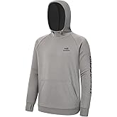 BASSDASH Men’s Fleece Lined Fishing Hoodies Water Resistant Performance Pullover Sweatshirts Stretchy Hunting Workout FS32M